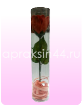 Подарочный набор Мыльные Лепестки 1 шт оптом, Роза на стебле в прозрачном тубусе.